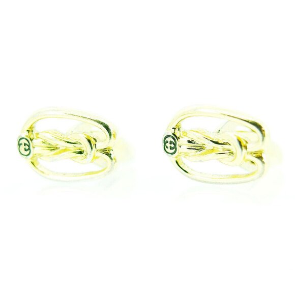GUCCI cuff double G gold plated Authentic used T16994